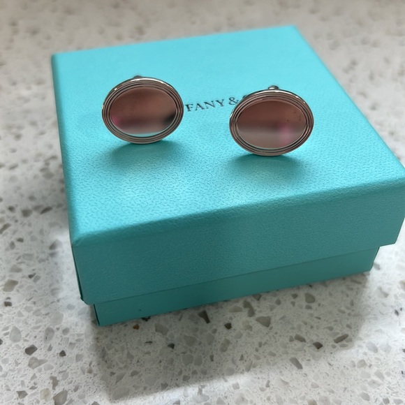 NEW Tiffany & Co. Sterling Silver Cuff Links - Picture 4 of 6